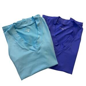 Pair of Sofibella UV Colors Racerback Womens Tennis Tank Tops size S